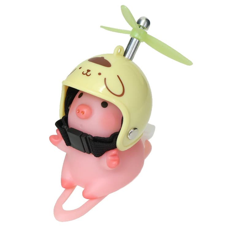 【10％OFFクーポン！2/10(火)1:59まで】cinemacollection ポムポムプリン マスコット サイクリングマスコット ブタ サンリオ プレゼント キャラクター グッズ アウトドア・キャンプ