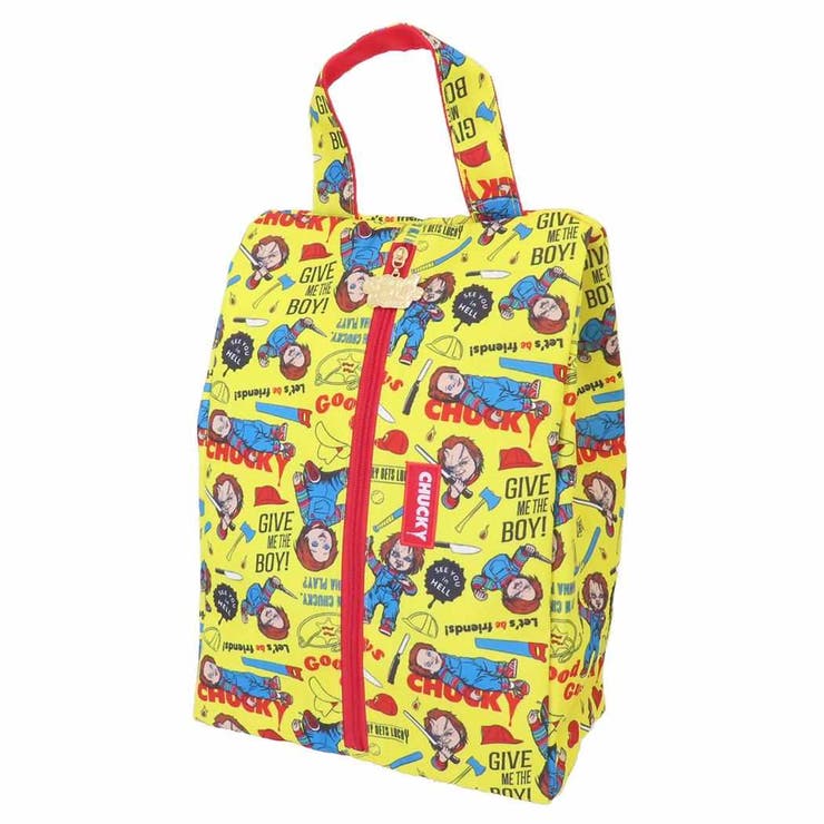 【10％OFFクーポン！1/16(金)1:59まで】cinemacollection CHUCKY チャッキー シューズケース シューズバッグ クレイジードール 丸眞 ゴルフ シューズ袋 映画キャラクター グッズ スポーツ