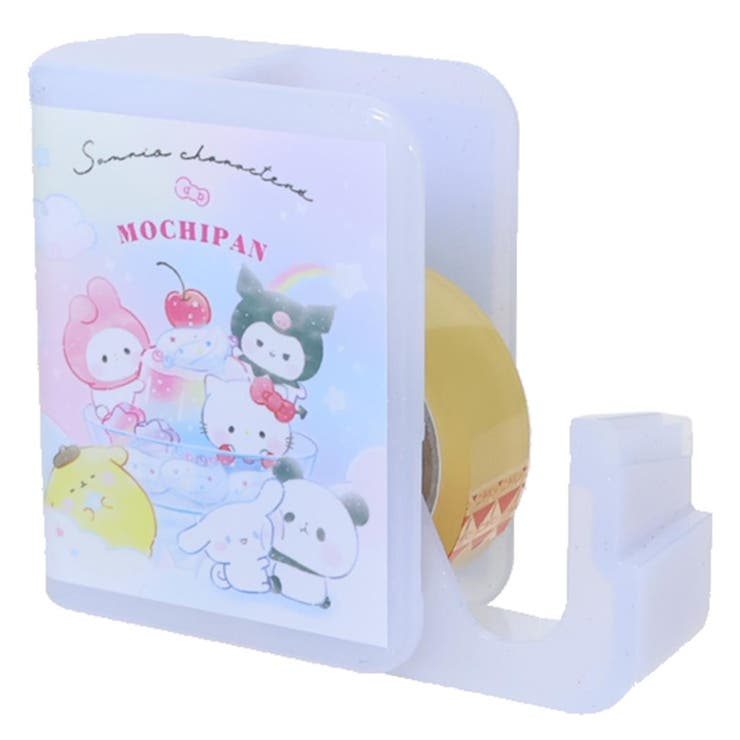 cinemacollection サンリオキャラクターズxもちもちぱんだ 収納型テープカッター BOOK型セロハンテープ Colorful Sweets サンリオ カミオジャパン 新学期準備文具 キャラクター グッズ 文房具