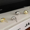 IRADOWL ピアス アクセサリー アクセ ドロップ しずく ミニ ミニピアス シンプル シルバー ゴールド 韓国ファッション 春 夏 秋 冬 カジュアル シ...