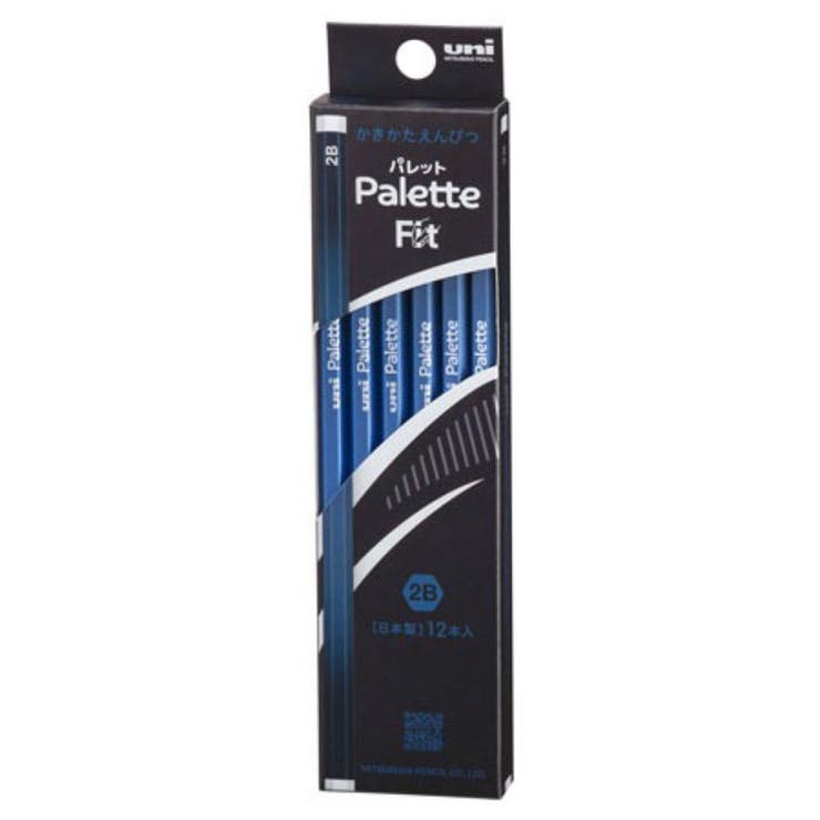 【10％OFFクーポン！1/16(金)1:59まで】cinemacollection 鉛筆 六角軸えんぴつ12本セット 2B uni Palette Fit メタリックネイビー 三菱鉛筆 かきかた鉛筆 新学期準備文具 小学生 グッズ 文房具