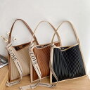 【7/21限定 10%OFFクーポン】Miniministore プリーツ トートバッグ エコレザー 韓国 バッグ・鞄