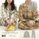 【マラソン期間中 5%OFFクーポン】JULIA BOUTIQUE 【LASOA】チェック柄ルームウェアセットアップ/L00029 ルームウェア・パジャマ