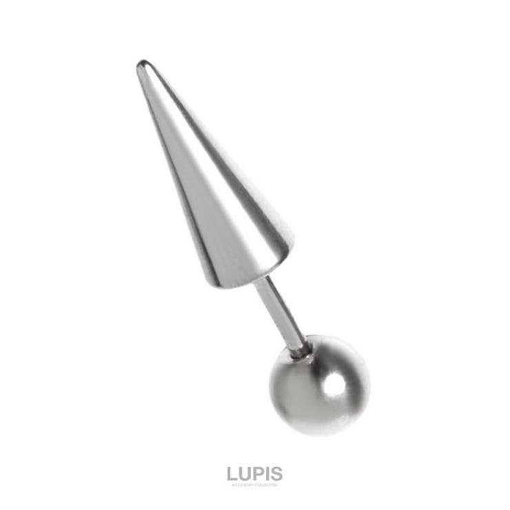 【10％OFFクーポン！11/27(木)1:59まで】LUPIS 【16G】BIGコーンヘッドストレートバーベルボディピアス　【ボディピアス 16G ストレートバーベル コーンヘッド サージカルステンレス 316L 軟骨ピアス アンテナ 金属アレルギー対