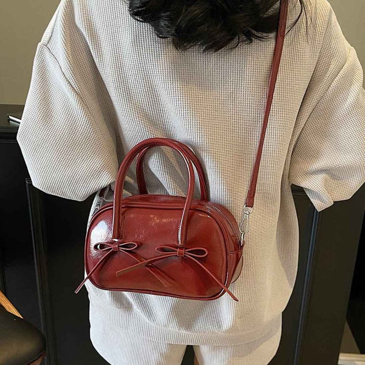 maison de LATIR 小さくても頼れる、大人かわいいリボンショルダーバッグ 鞄 ファッション雑貨 バッグ おしゃれ フェミニン 大人かわいい お出かけ 2way ショルダーバッグ ハンドバッグ お出かけ 上品 コンパクト アクセント 小ぶり デ