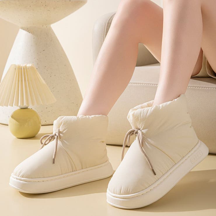 【10％OFFクーポン！12/11(木)1:59まで】maison de LATIR 軽くてあたたかい冬のおでかけ裏起毛ダウンブーツ ショート 足元 シューズ ブーツ あたたかい 防寒 ダウン仕様 お出かけ フラットソール 3cm 外出 快適 デイリー