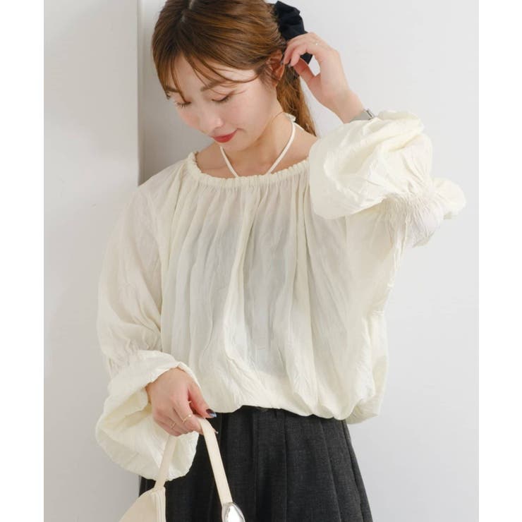 【10％OFFクーポン！12/24(水)限定！】PAL GROUP OUTLET 【Kastane】B キャンディスリーブマルチウェイブラウス トップス