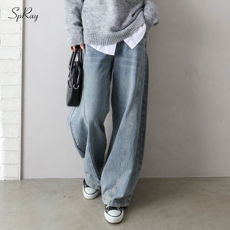 SpRay デニムバレルパンツ パンツ・ズボン