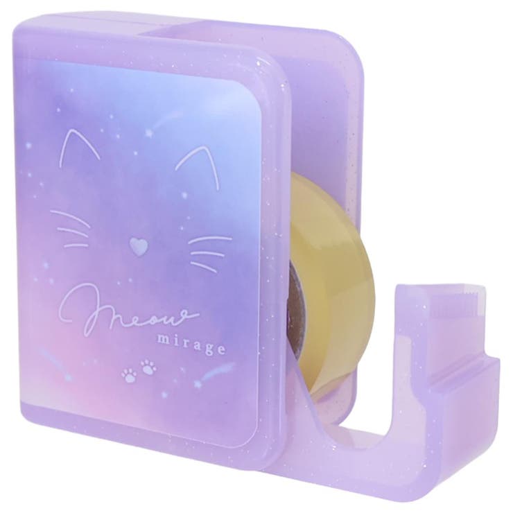 cinemacollection 収納型テープカッター BOOK型セロテープ セロハンテープ ミャウミラージュ カミオジャパン 新学期準備文具 かわいい グッズ 文房具