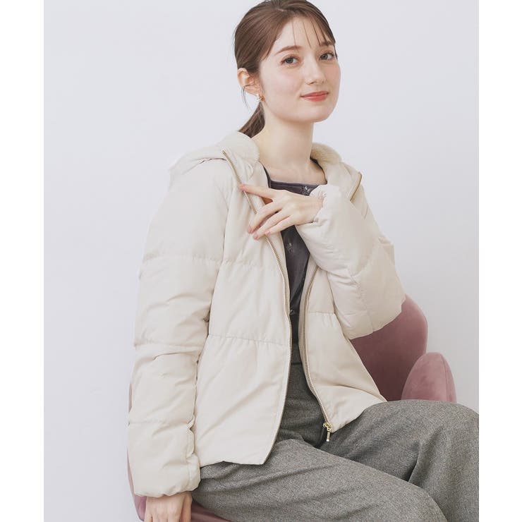 【10％OFFクーポン！5/16(土)1:59まで】index KAWADAダウンペプラムショートコ ...