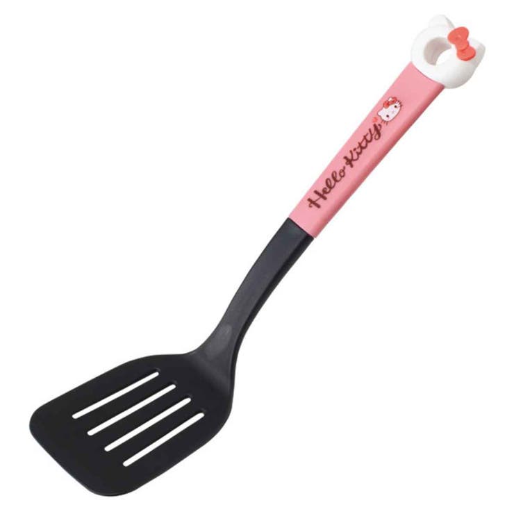 livingut Slotted Turner, Nylon, Hello Kitty Design, Perfect for Snack Time, Spatula, Nylon Turner, Lightweight, Character, Hello Kitty, Kitchen Tool, Cookware, Kitchen Utensils