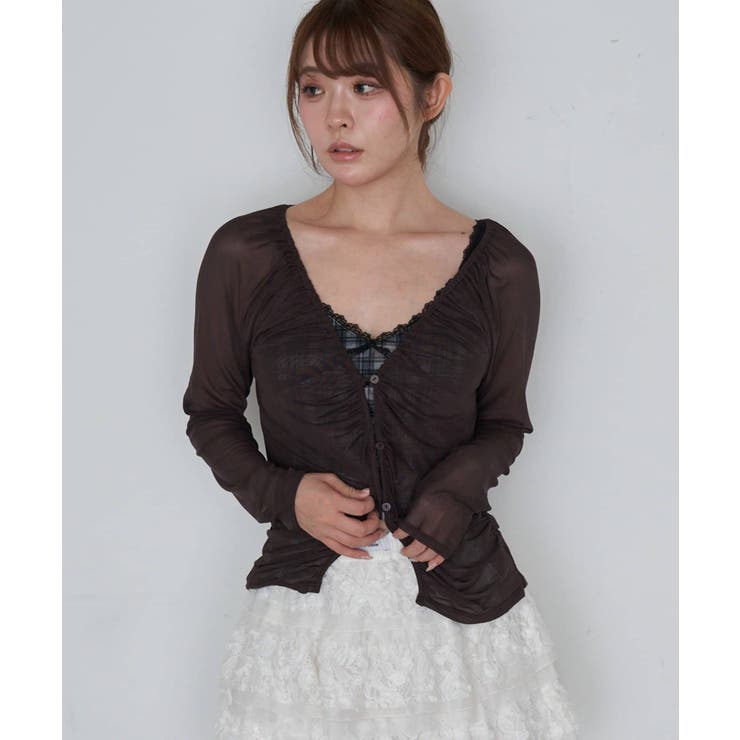 PAL GROUP OUTLET 【RAY CASSIN】シアーカーデランジェリーキャミSET トップス