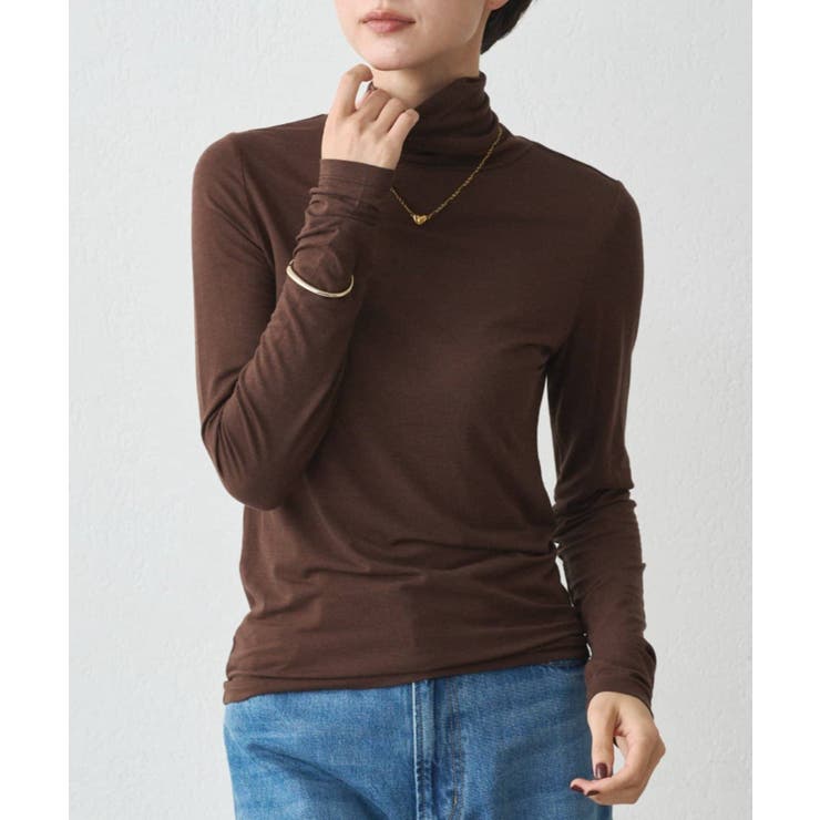 PAL GROUP OUTLET 【earthy_】ベーシックタートルカットソー トップスのサムネイル