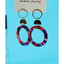 GROOVY STORE マーブルリングピアス アクセサリー(4)