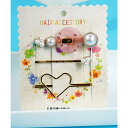 【5/16 1:59まで 5%OFFクーポン】GROOVY STORE ヘアピン3点セット ヘアアクセサリー