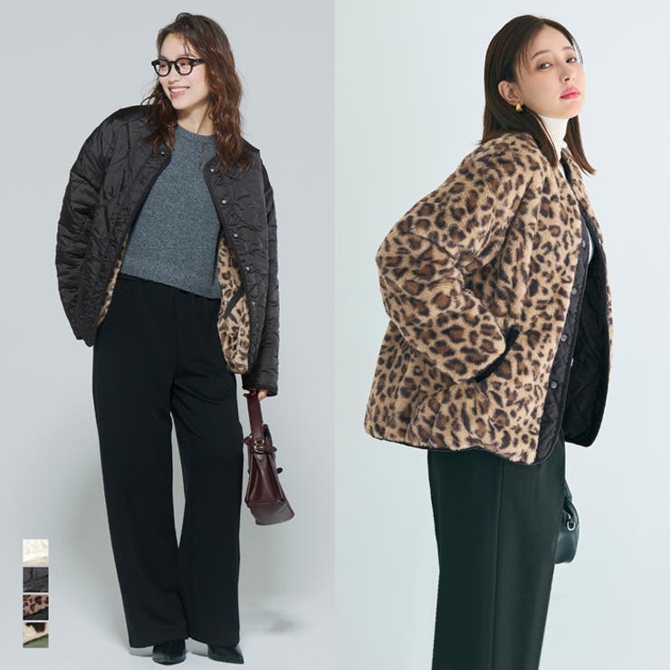 【10％OFFクーポン！11/27(木)1:59まで】coca リバーシブルキルティングブルゾン アウター(コート・ジャケットなど)のサムネイル