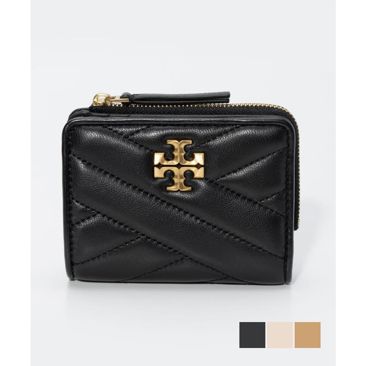 【10％OFFクーポン！5/7(木)9:59まで】U-STREAM トリーバーチ TORY BURCH 153121 二つ折り財布 レディース 財布 キラ シェブロン バイフォード レザー ミニ財布 小銭入れ コンパクト プレゼント ギフト ブランドK