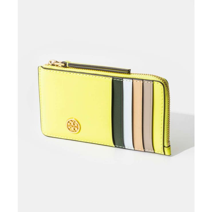 U-STREAM �ȥ꡼�С��� TORY BURCH Robinson ���ӥ󥽥� SPAZZOLATO ZIP CARD CASE ���ѥåĥ��顼�� ���åץ�...