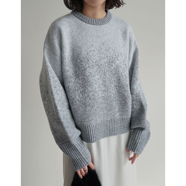 Re:EDIT グラデーションニットプルオーバー トップス shoplistselect-10440063 SHOPLIST サンプル画像2