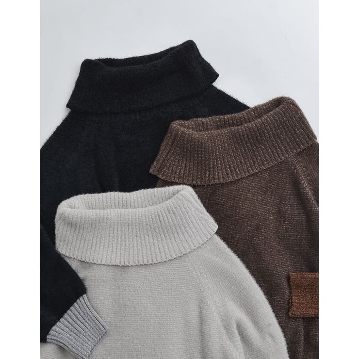 Re:EDIT [2025 WINTER COLLECTION]2WAYシャギーニットオフショルダートップス トップス shoplistselect-10440084 SHOPLIST サンプル画像2
