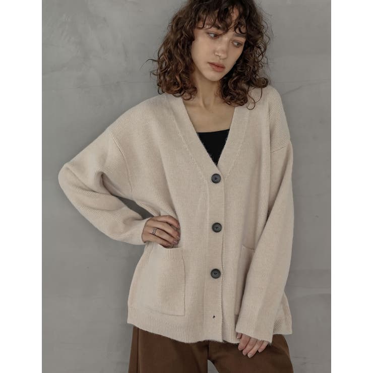 Re:EDIT [2025AW COLLECTION]もっちりニットベーシックカーディガン トップス shoplistselect-10440145 SHOPLIST サンプル画像2
