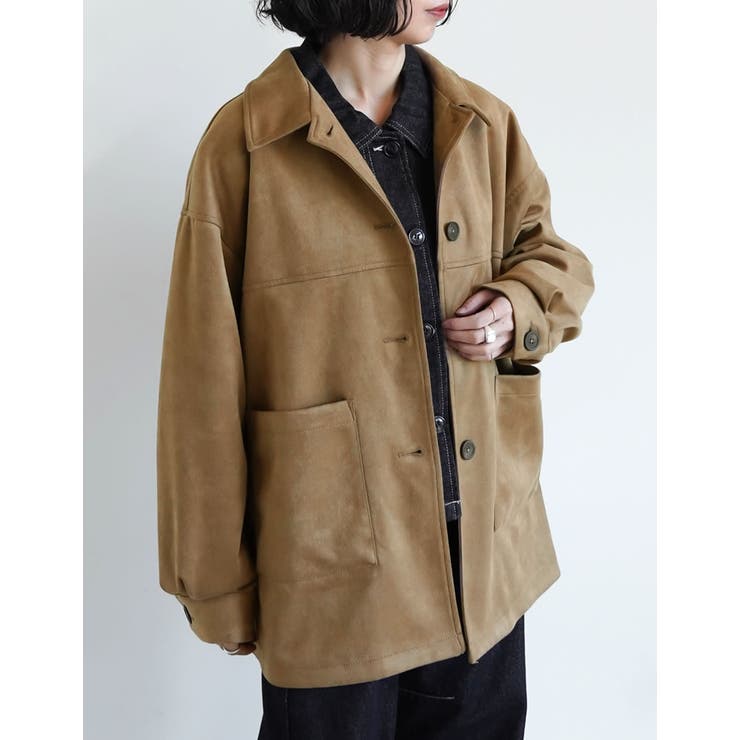 Re:EDIT [2025AW COLLECTION]フェイクスウェードシャツジャケット アウター(コート・ジャケットなど) shoplistselect-10440173 SHOPLIST サンプル画像3
