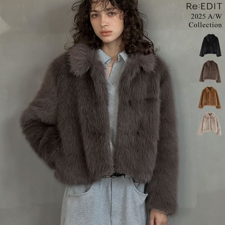 Re:EDIT [2025AW COLLECTION][新色追加]フォーファーステンカラーコート アウター(コート・ジャケットなど)