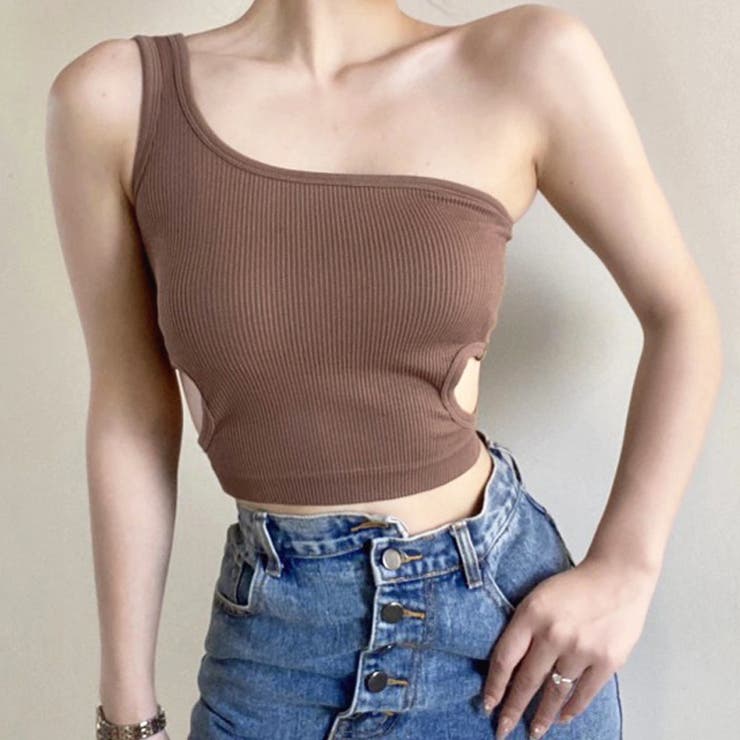 楽天市場】ワンショルダー（タンクトップ｜トップス）：レディース