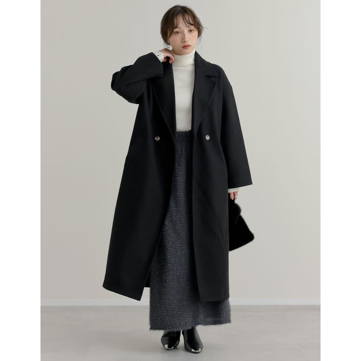 Re:EDIT サイドスリットロングチェスターコート アウター(コート・ジャケットなど) shoplistselect-10441882 SHOPLIST サンプル画像3