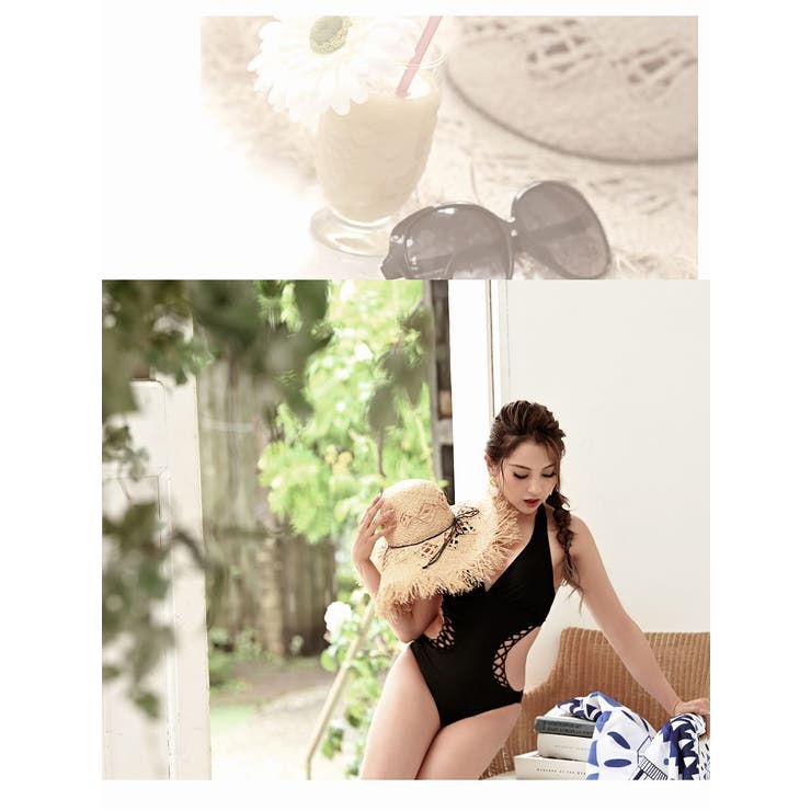【10％OFFクーポン！7/26(日)1:59まで】Ryuyu 水着 モノキニ ホルターネック ワン...