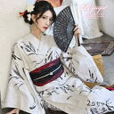 Ryuyu 浴衣 大人 菖蒲 墨 大柄 高級 2点セット 夏浴衣 浴衣美人 花柄 ベージュ Ryuyu シンプル 上品 レトロ 古典 アンティーク フェミニン 浴衣・着物
