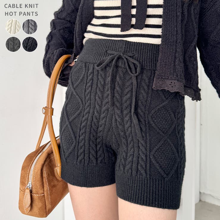 Outfitter lab ケーブルニットホットパンツ パンツ・ズボン