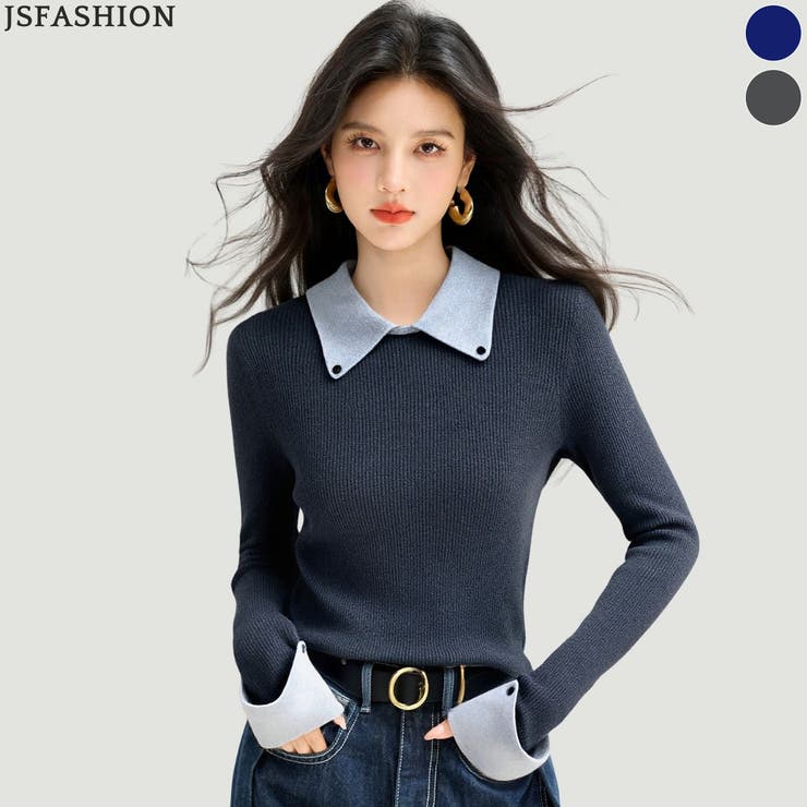 ��10��OFF�����ݥ�1/16(��)1:59�ޤǡ�JS FASHION �ۿ����顼 ���դ� �˥åȥȥåץ� Ĺµ ��� ��� ���줤�� ���� �ե��å� ���ե�...
