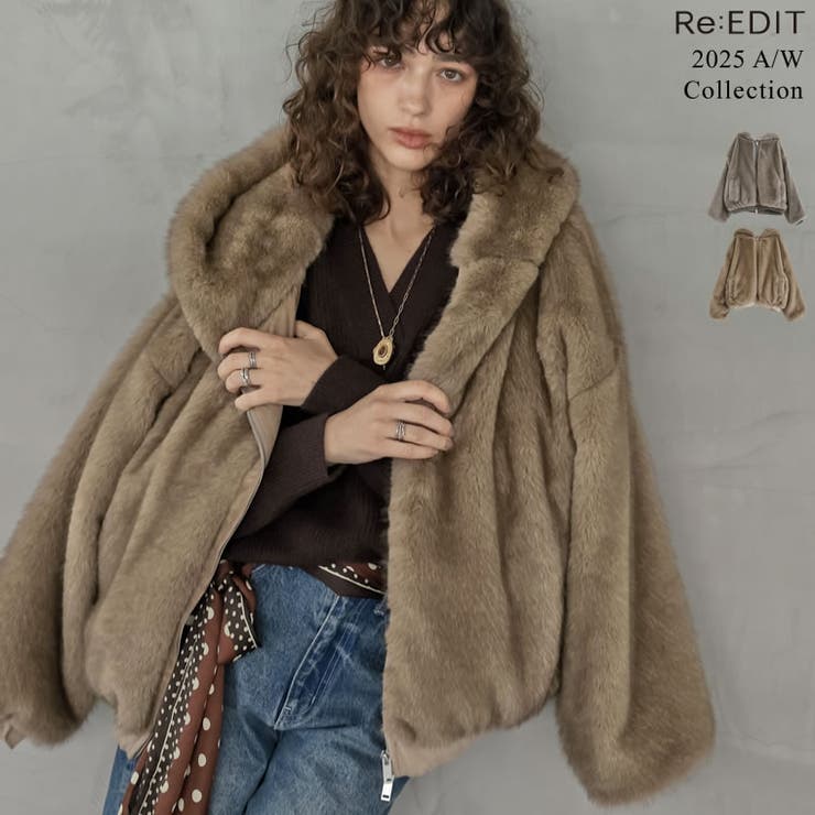 Re:EDIT [2025AW COLLECTION]フォーファーフーディーブルゾン アウター(コート・ジャケットなど) shoplistselect-10442765 SHOPLIST パッケージ画像