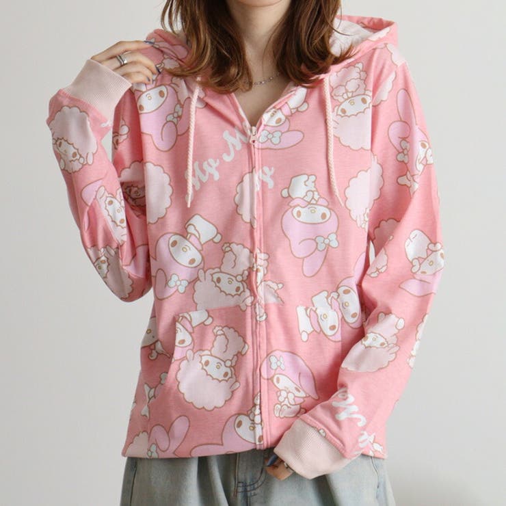 楽天市場】ハローキティ（スタイル（パーカー）ジップアップパーカー