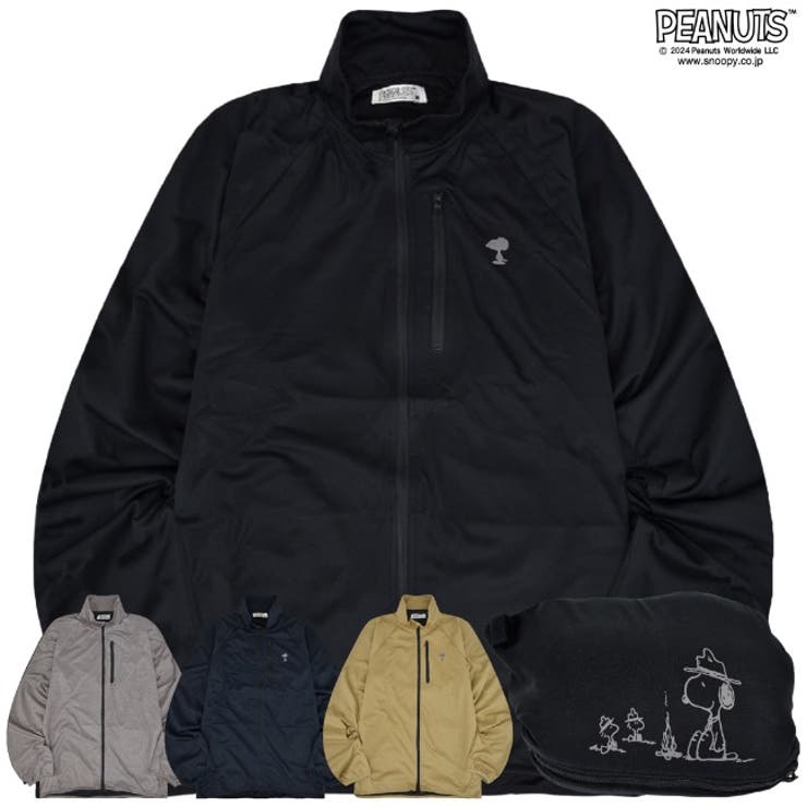 CharaBasket スヌーピー ジャケット アウター ジップ 春秋 透湿 SNOOPY PEANUTS アウター(コート・ジャ..