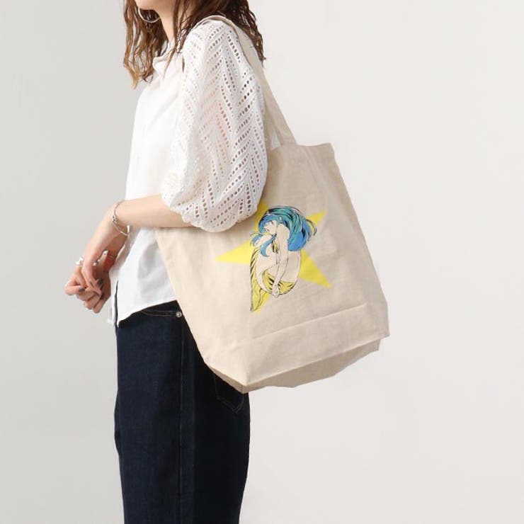 CharaBasket うる星やつら ラムちゃん トートバッグ プリント 刺繍 エコバック カバン BAG バッグ・鞄