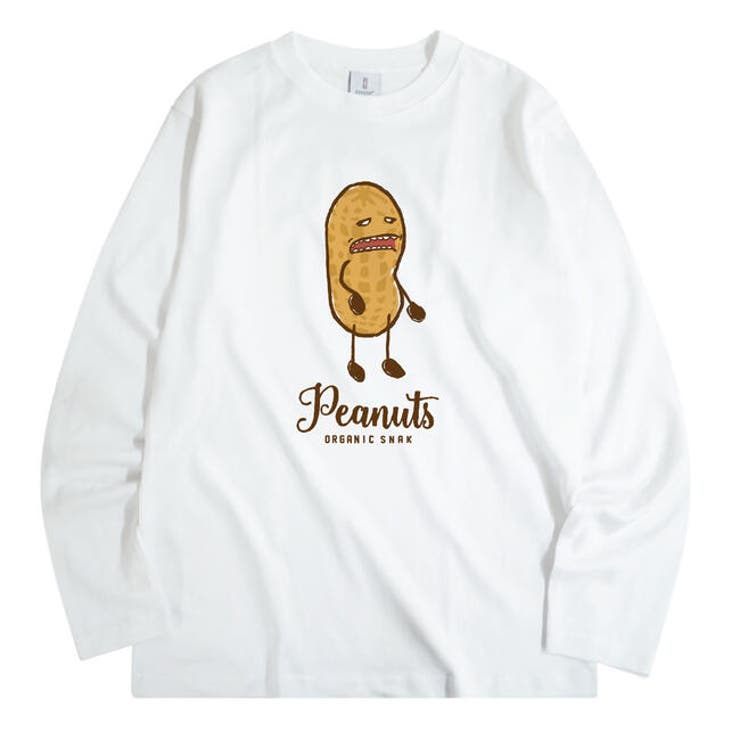 CharaBasket【MEN】 長袖 Tシャツ ピーナッツ アメカジ ヘビーウェイト トップス