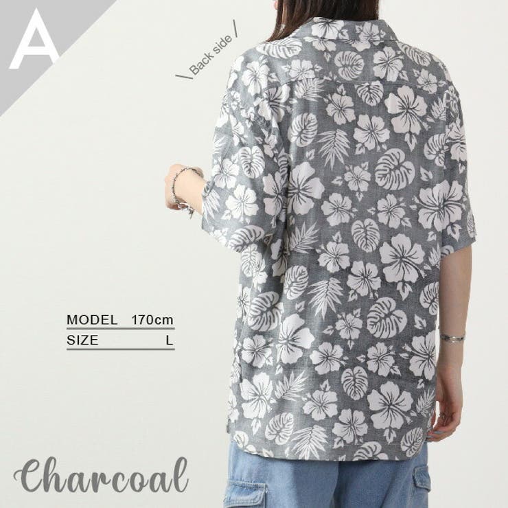 CharaBasket【MEN】 アロハシャツ アロハ ハワイアン 夏 カジュアル サーフ ALOHA トップス