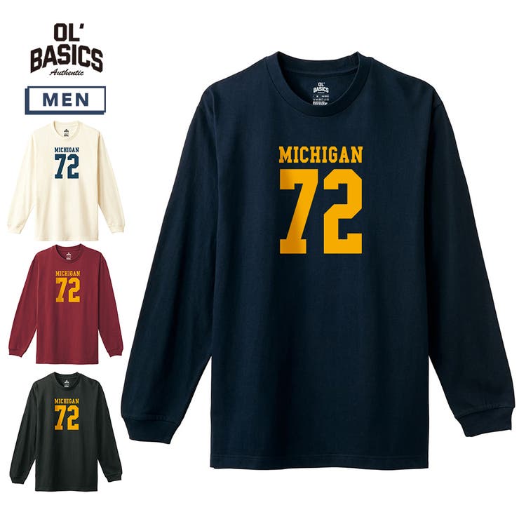 printrium Ol' Basics�ʥ����롦�١����å����� ĹµT����� MICHIGAN ���� �ʥ�Х�� �ץ��� µ��� ����T �ȥåץ� ���å�...