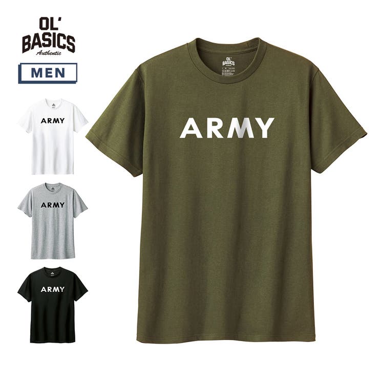 ��10��OFF�����ݥ�1/16(��)1:59�ޤǡ�printrium Ol' Basics�ʥ����롦�١����å����� ȾµT����� ARMY �����ߡ� ���� ��...