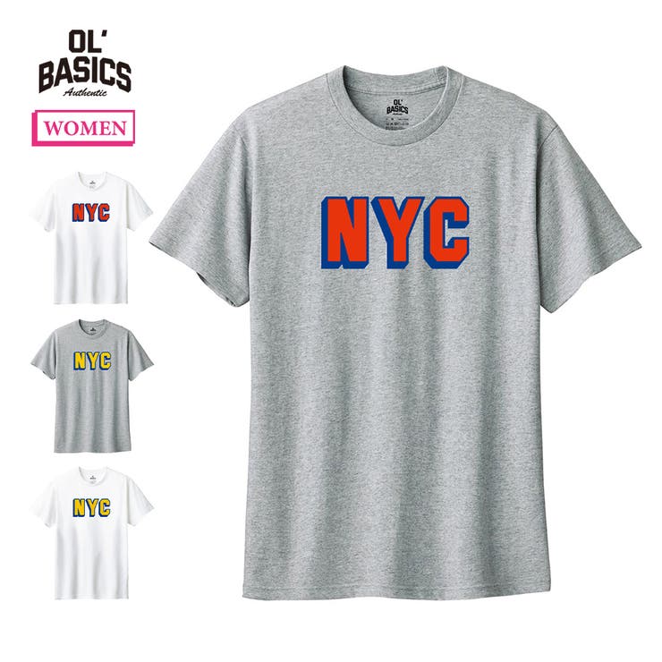 printrium Ol Basics（オール・ベーシックス） 半袖Tシャツ NYC ロゴ プリント 5.6オンス トップス カットソー レディース トップス