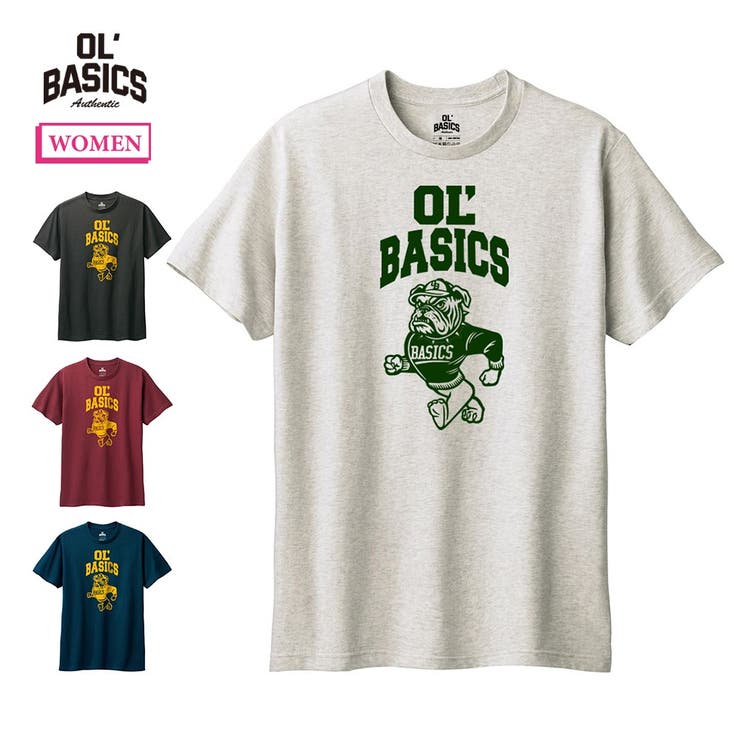printrium Ol' Basics（オール・ベーシックス） 半袖Tシャツ Ol'Basics ロゴ イラスト プリント 5.6オンス トップス カットソー レディース トップス