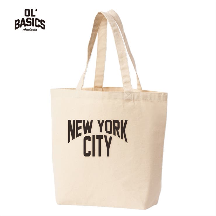 【20％OFF！2/5(木)限定】printrium Ol' Basics（オール・ベーシックス） トートバッグ キャンバス NEW YORK CITY ニューヨーク ロゴ プリント 鞄 BAG アメカジ メンズ レディース ユニセック