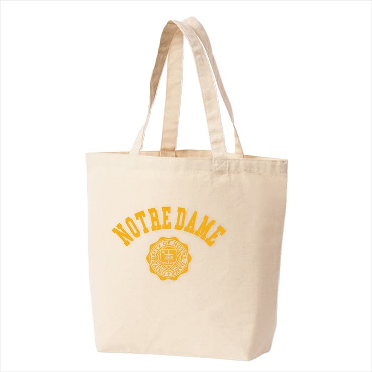 printrium Ol' Basics（オール・ベーシックス） トートバッグ キャンバス NOTREDAME カレッジロゴ プリント 鞄 BAG アメカジ メンズ レディース ユニセックス Sサイズ バッグ・鞄