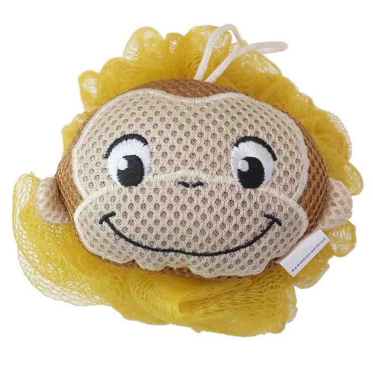 【10％OFFクーポン！1/29(木)1:59まで】cinemacollection おさるのジョージ ボディスポンジ 泡スポンジ あわあわイエロー 丸眞 泡立てネット ボディタオル お風呂グッズ 絵本キャラクター グッズ バス・トイレ・掃除洗濯