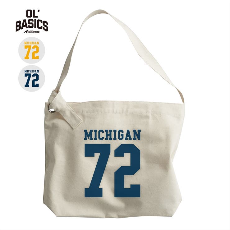 【10％OFFクーポン！2/10(火)1:59まで】printrium Ol' Basics（オール・ベーシックス） ショルダーバッグ キャンバス ロゴ ナンバリング プリント 鞄 BAG アメカジ メンズ レディース ユニセックス バッグ・鞄