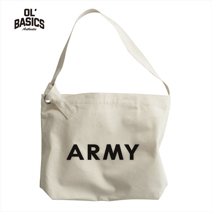 printrium Ol 039 Basics（オール ベーシックス） ショルダーバッグ キャンバス ARMY ロゴ プリント 鞄 BAG アメカジ ミリタリー メンズ レディース ユニセックス バッグ 鞄