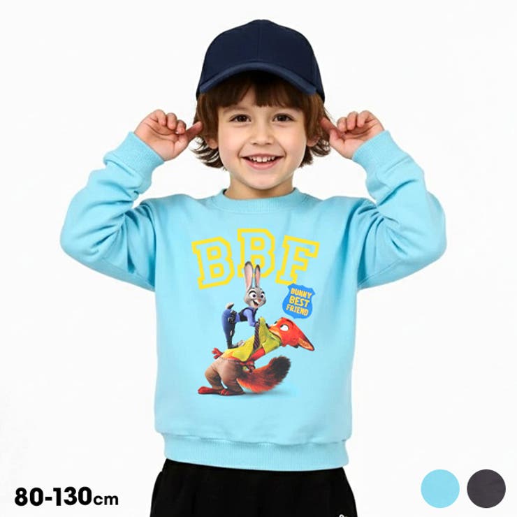 【10％OFFクーポン！2/10(火)1:59まで】BABYDOLL ディズニー ズートピア トレーナー 1336K トップス