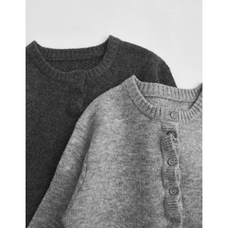 Re:EDIT [2025 WINTER COLLECTION]メランジニットフリルカーディガン トップス shoplistselect-10445257 SHOPLIST サンプル画像2